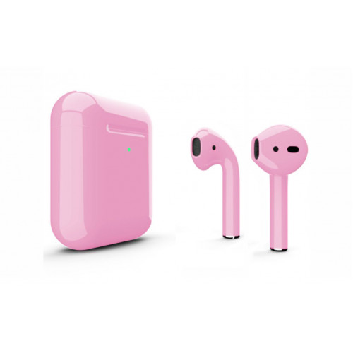 Навушники Apple AirPods 2 MRXJ2 з бездротовою зарядкою Pink Sand Gloss (Піщано-рожеві глянцеві)