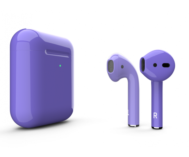 Навушники Apple AirPods 2 MRXJ2 з бездротовою зарядкою Ultra Violet Gloss (Фіолетові глянцеві)