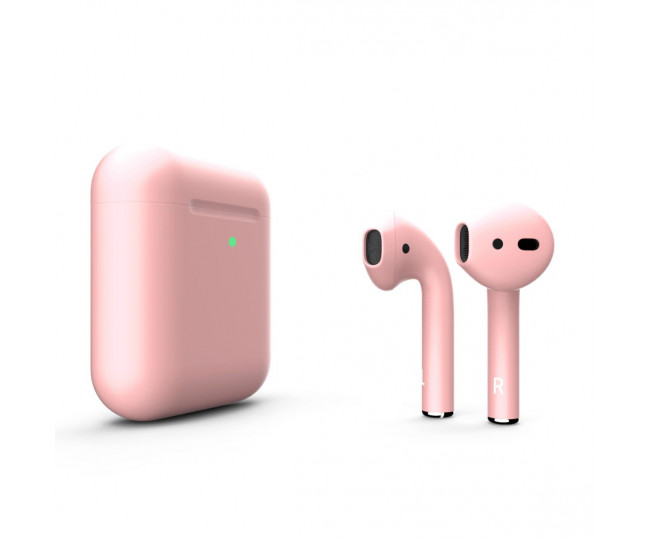 Навушники Apple AirPods 2 MRXJ2 з бездротовою зарядкою Pink Sand Matte (Піщано-рожеві матові)