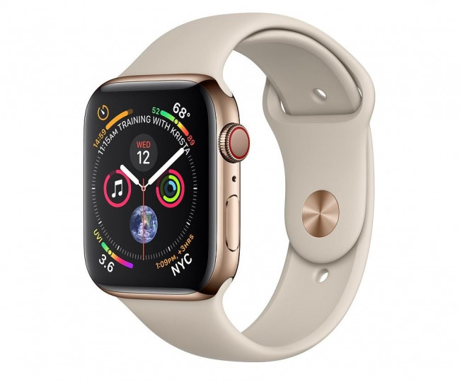 Apple Watch GPS Cellular 40mm Gold Stainless Steel Case with Stone Sport Band (MTUR2 / MTVN2)