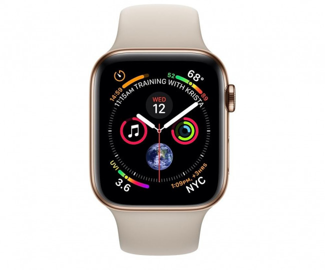 Apple Watch GPS Cellular 40mm Gold Stainless Steel Case with Stone Sport Band (MTUR2 / MTVN2)