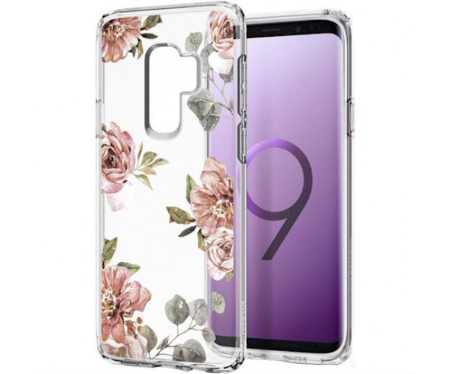 Spigen Samsung Galaxy S9 Plus Case Liquid Crystal Blossom Flower 593CS22916