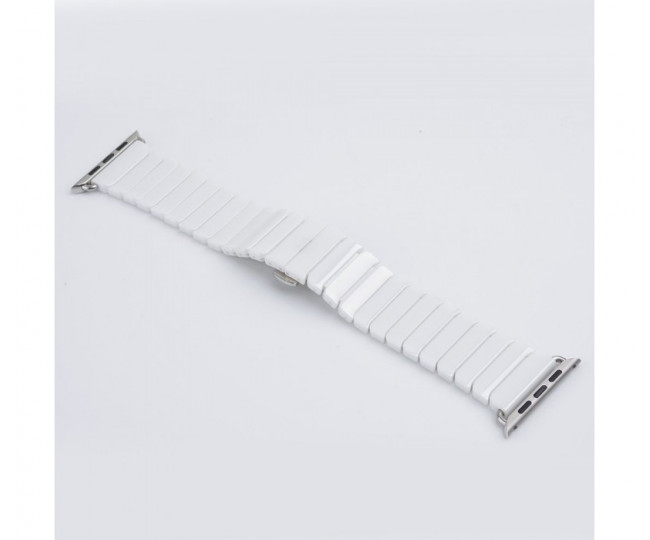 Керамічний ремінець 1-Bead Ceramic Band for Apple Watch 38/40 mm - White