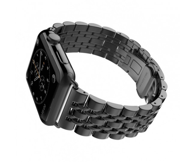 Металевий ремінець 7-Bead Metal Band for Apple Watch 42/44 mm - Black