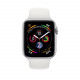 Apple Watch Series 4 GPS + LTE 44mm Aluminum Case w. White Sport B. (MTUU2)