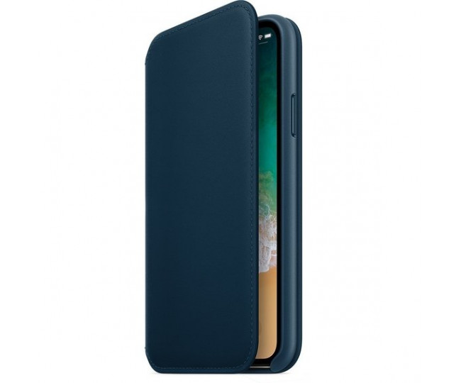 Apple iPhone X Leather Folio - Cosmos Blue (MQRW2) без коробки