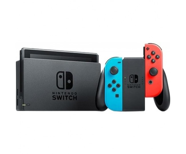 Портативна ігрова приставка Nintendo Switch with Neon Blue and Neon Red Joy-Con