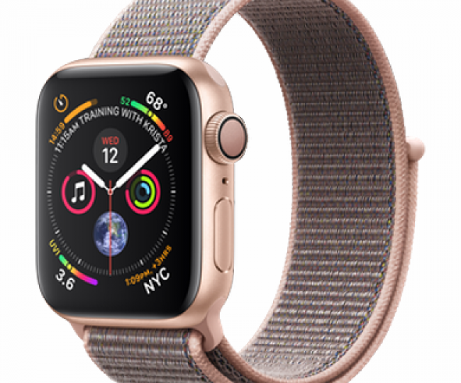 Apple Watch Series 4 GPS 44mm Gold Alum. w. Pink Sand Sport l. Gold Alum. (MU6G2) 