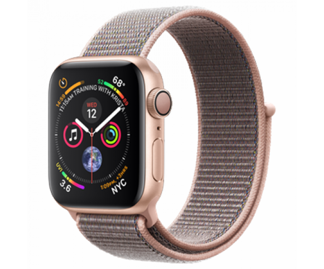  Apple Watch Series 4 GPS Cellular 40mm Gold Aluminum Case with Pink Sand Sport Loop MTUK2/ MTVH2