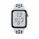 Apple Watch Nike+ Series 4 GPS 44mm Silver Alum. w. Platinum/Black Nike Sport b. Silver Alum. (MU6K2)