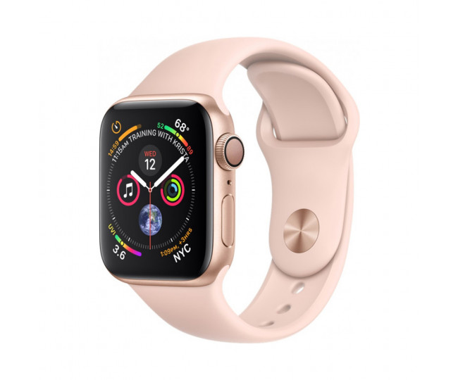 Apple Watch GPS Cellular 44mm Gold Aluminum Case with Pink Sand Sport Band (MTV02 / MTVW2)