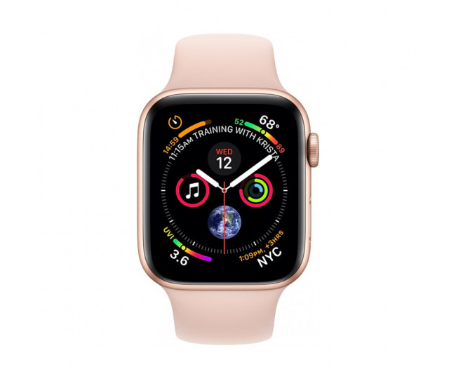 Apple Watch GPS Cellular 44mm Gold Aluminum Case with Pink Sand Sport Band (MTV02 / MTVW2)