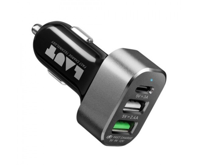 Автомобильное зарядное устройство LAUT USB Car Charger Power Dash (LAUT_PD05_BK)