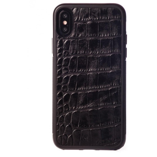 Чохол Gmakin Leather case for iPhone X Fashion Black (GLI06)