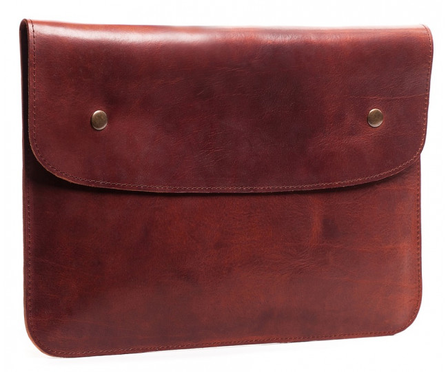 Чохол Gmakin Leather Case Vintage Button for MacBook 13 Brown (GML15)