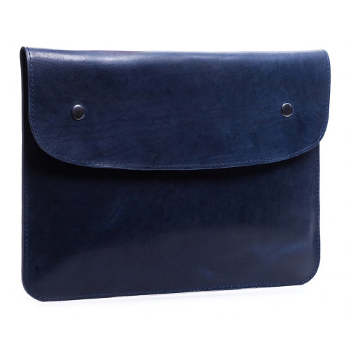 Чохол Gmakin Leather Case Vintage Button for MacBook 13 Blue (GML17)