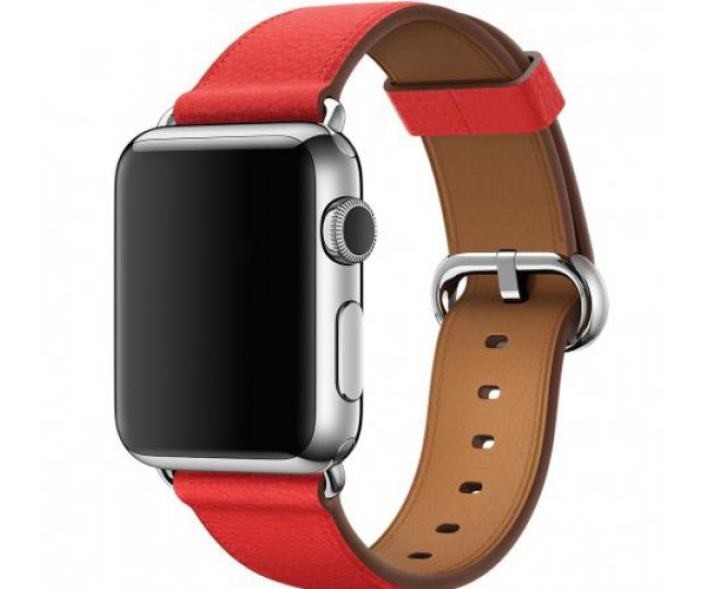 Ремінець для Apple Watch 42mm Hermes Buckle Classic Red