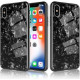 Чохол Proda Glass Marble для iPhone XS Max Black