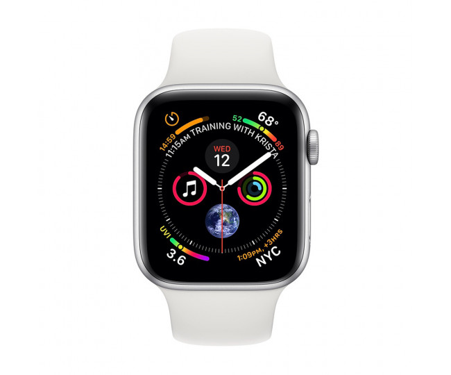 Apple Watch Series 4 GPS + LTE 40mm Silver Alum. w. White Sport b. Silver Alum. (MTUD2) Cellular Aluminum Case Band MTVA2/MTUD2