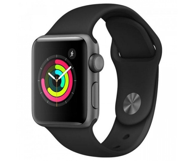Apple Watch Series 3 GPS 42mm Space Gray with Black Sport Band (MTF32) UA