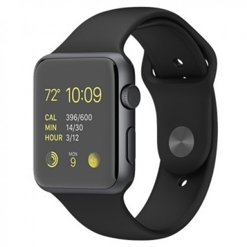 Apple Watch Sport 42mm Space Gray Aluminum Case with Black Sport Band (MJ3T2) 5/5  б/у