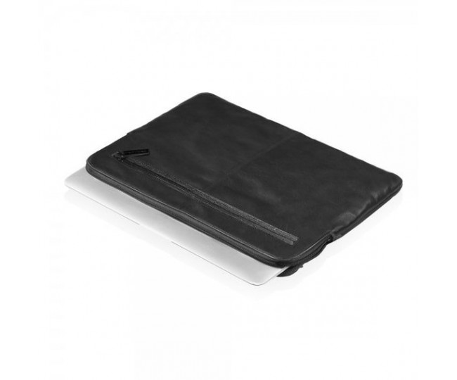 Чохол для ноутбука DECODED Leather Slim Sleeve with Zipper for MacBook 12 "Black (D4SS12BK)