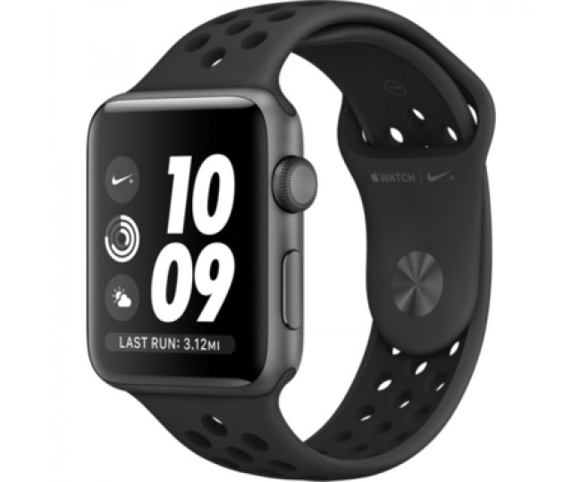Apple Watch Nike+ 38mm Space Gray Aluminum Case with Black Nike Sport Band (MNYX2) 4/5 б/у