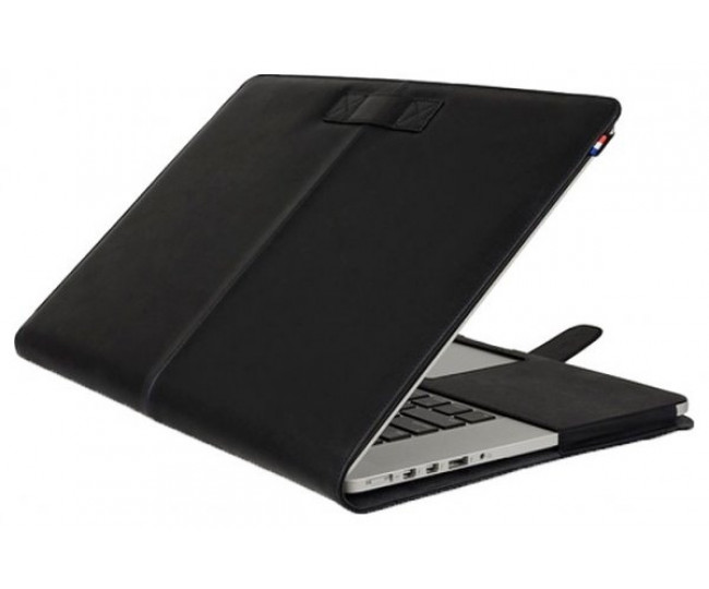 Чохол DECODED Vintage Leather Briefcase Attache cover для MacBook Pro Retina 15 "Чорний (D2MPR15SC1BK)