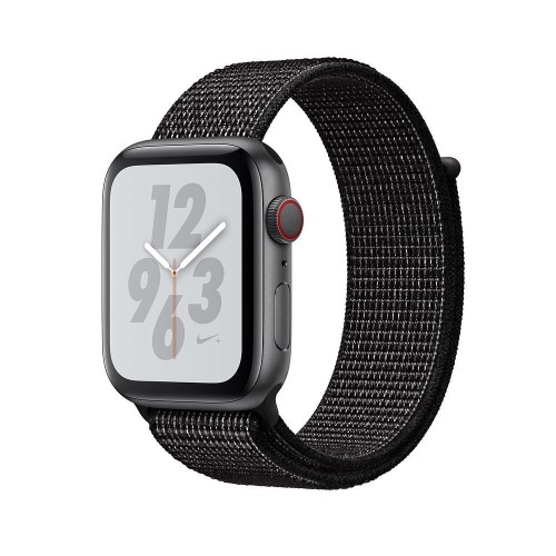 Apple Watch Nike+ Series 4 GPS + LTE 44mm Gray Alum. w. Black Nike Sport l. Gray Alum. (MTXD2)