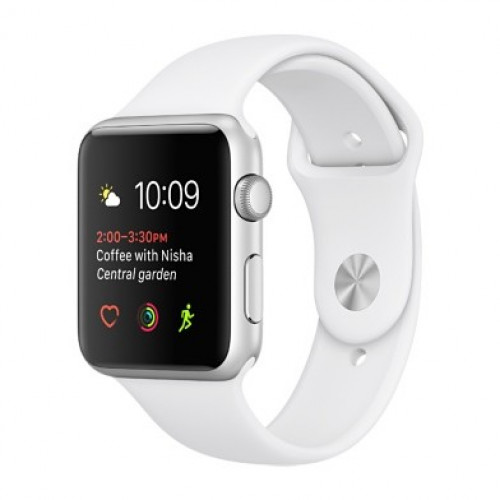 Apple Watch 38mm Silver Aluminum Case with Sport Band 5/5 б/у