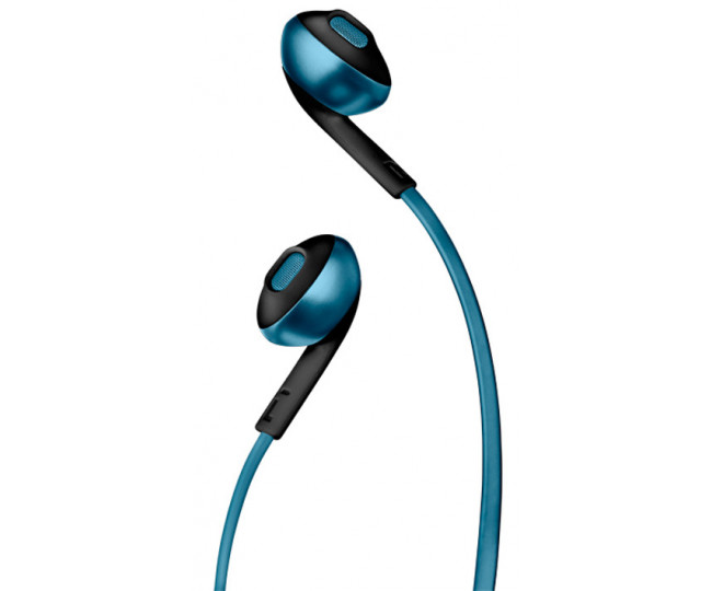 Навушники з мікрофоном JBL T205BT Blue (JBLT205BTBLU)