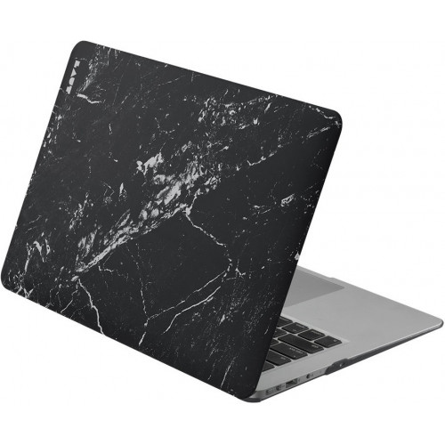Чохол-обкладинка для ноутбука LAUT Huex Marble для Apple MacBook Air 13 Black (LAUT_MA13_HXE_MB)