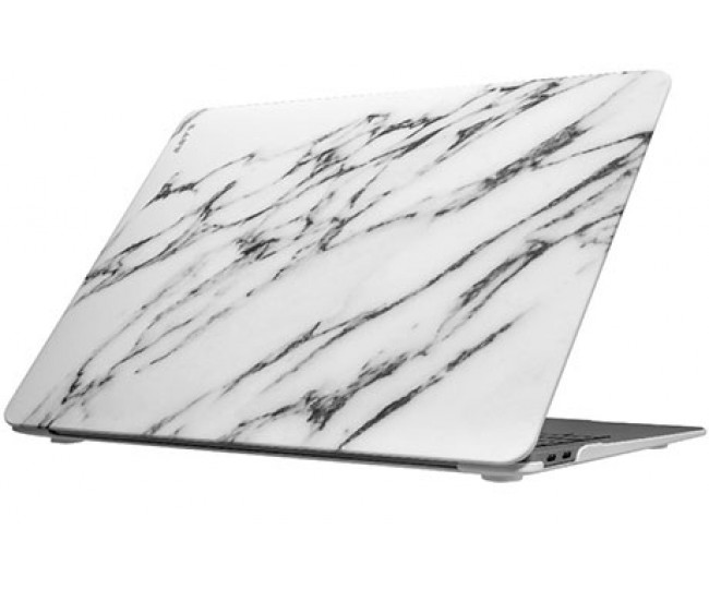 Чехол-накладка Laut HUEX ELEMENTS для 13 MacBook Air (2018), белый мармур LAUT_13MA18_HXE_MW