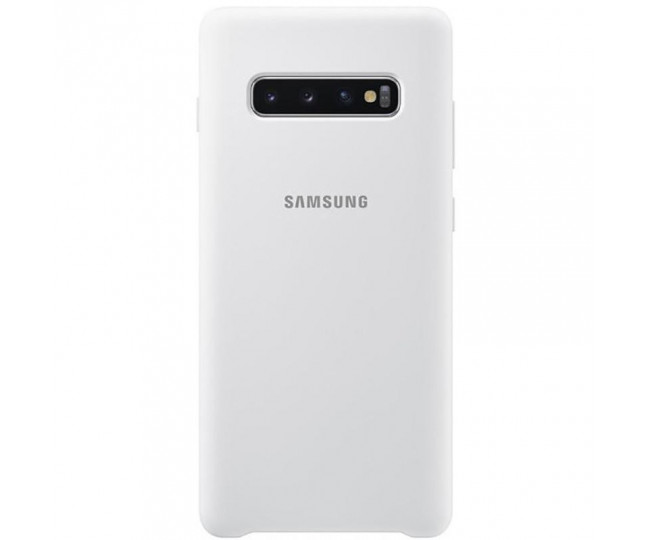 Чохол Samsung Silicone Cover для Samsung Galaxy S10+ White