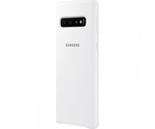 Чохол Samsung Silicone Cover для Samsung Galaxy S10 + White