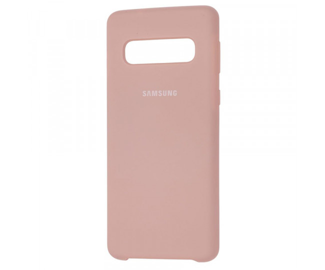 Чохол Samsung Silicone Cover для Samsung Galaxy S10+ Pink Sand