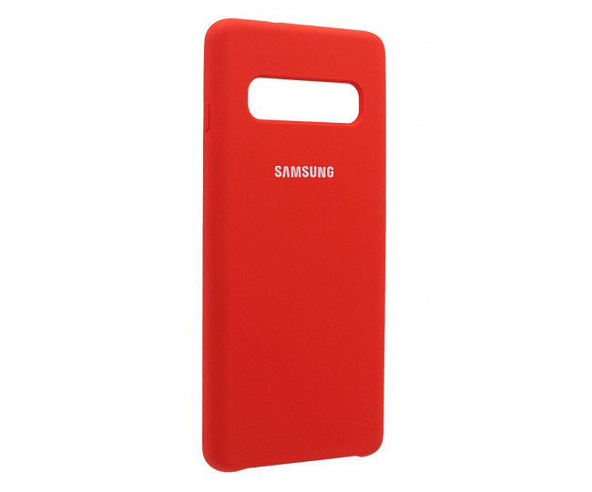 Чохол Samsung Silicone Cover для Samsung Galaxy S10 + Red