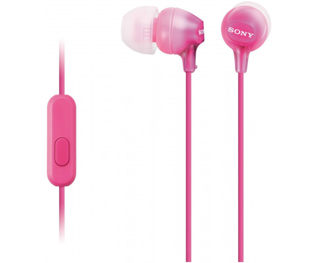 Навушники Sony MDR-EX15LP Pink, Mini jack (3.5 мм), вакуумні, кабель 1.2 м