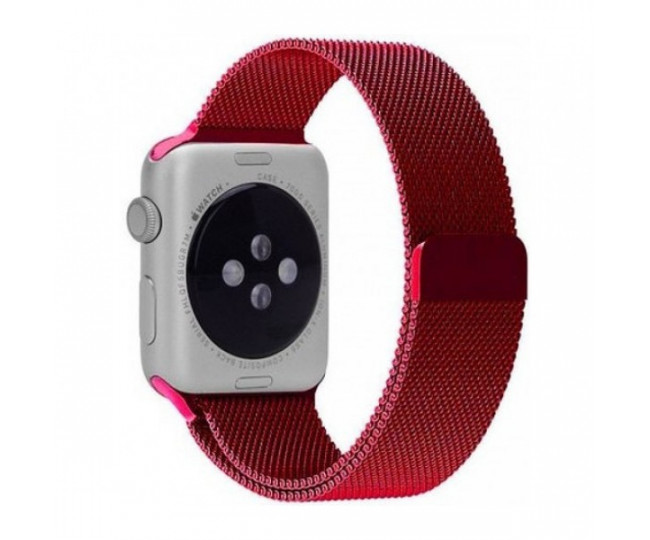 Ремінець Apple Watch 42mm Milanese Loop Red