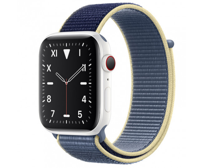 Apple Watch Edition Series 5 GPS + Cellular 44mm White Ceramic Case Alaskan Blue Sport Loop (MX5J2)