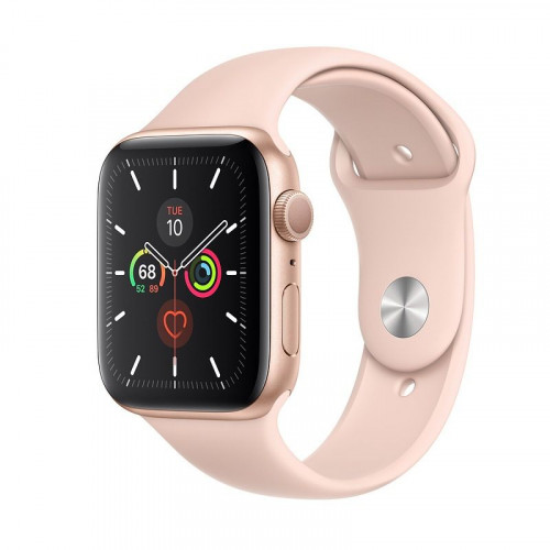 Apple Watch Series 5 (GPS + Cellular) 44mm Gold Aluminum Case Pink Sand Sport Band (MWW02, MWWD2)
