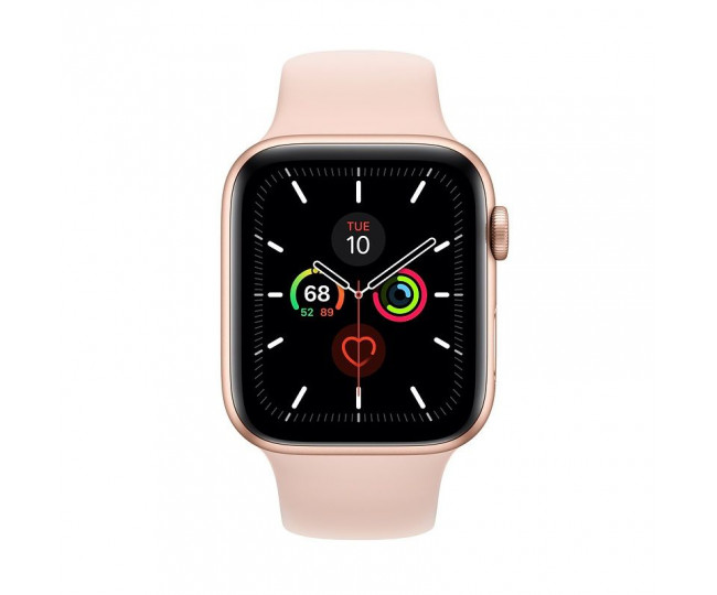 Apple Watch Series 5 (GPS + Cellular) 44mm Gold Aluminum Case Pink Sand Sport Band (MWW02, MWWD2)