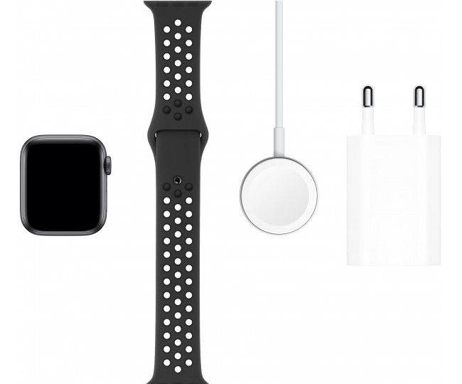 Apple Watch Series 5 Nike (GPS + Cellular) 40mm SG Aluminum Case Anthracite/Black Nike (MX382, MX3D2)