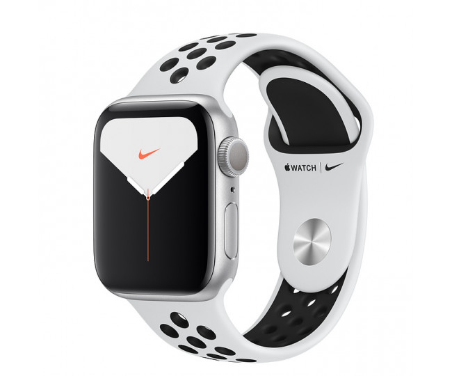 Apple Watch Series 5 Nike (GPS + Cellular) 40mm Silver Pure Platinum/Black Nike (MX372, MX3C2)