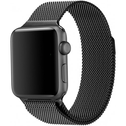 Ремінець Apple Watch 42 / 44mm Milanese Loop Black