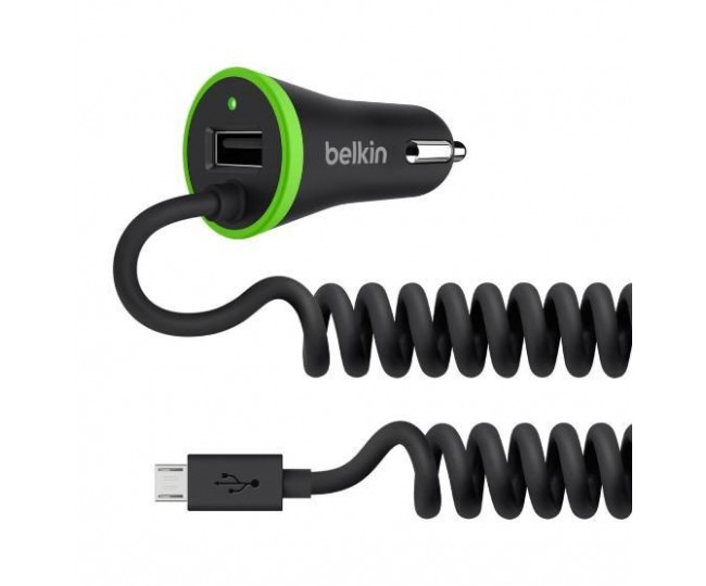 Автомобільне ЗУ Belkin BOOST UP (Lightning Cable USB) 3.4Amp