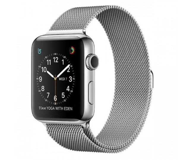 Ремешок Apple Watch 42/44mm Milanese Loop Silver