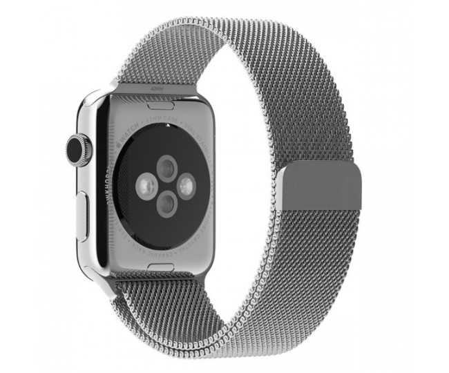 Ремешок Apple Watch 42/44mm Milanese Loop Silver