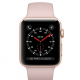 Apple Watch Gold Aluminum Case 42mm with Pink Sand Sport Band MQL22