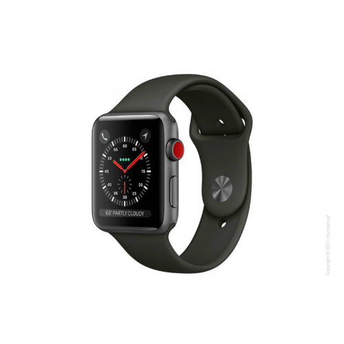 Apple Watch Series 3 GPS + LTE 42mm Space Gray Aluminum w. Gray Sport Band (MR2X2)